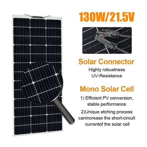 130w watt flexible solar - flexible, panel